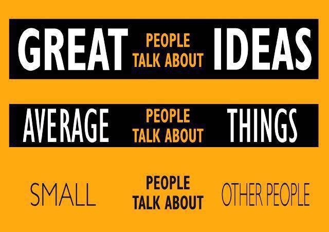 Great people talk about ideas