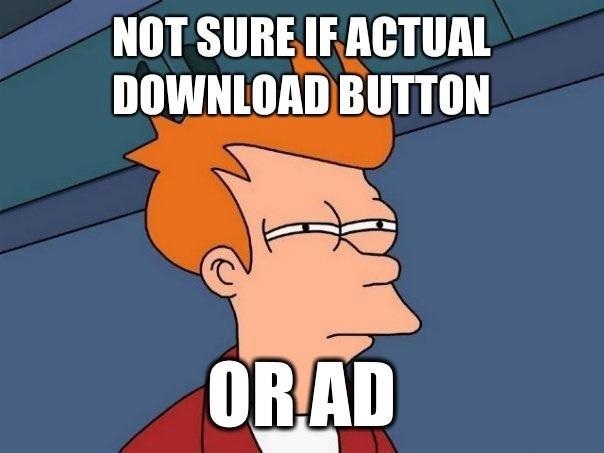 Not Sure If Actual Download Button Or Ad