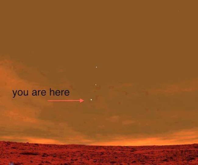 Picture from the Curiosity Rover on Mars.