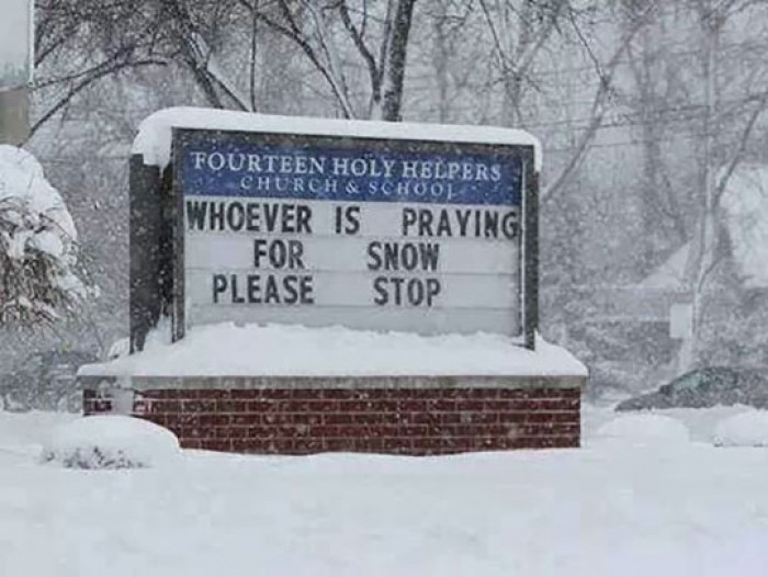 Whoever is praying for snow snow please stop