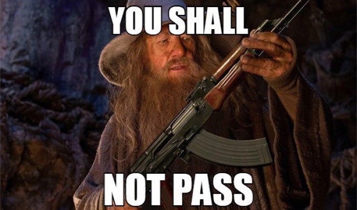 Gandalf the Red - Would an AK-47 have helped in The Lord of The Rings