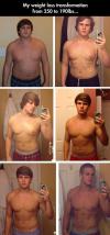Amazing weight loss transformation from 250 to 190lbs