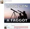 Loog son a faggot - Facebook fun comment 