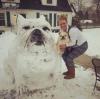 Big snow dog replica