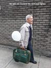Man with the bag and balloon