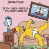 Sunday rule - If you can't reach it you don't need it !