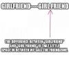 The difference between Girlfriend and Girl friend