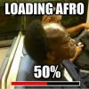 Loading afro 50 percent