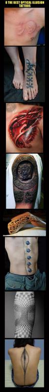 8 The Best Optical Illusion Tattoos