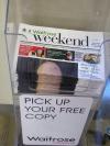 Bald person on the front page of a newspaper. Fail