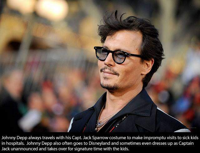 Johnny Depp always travels with his Capt. Jack Sparrow costume